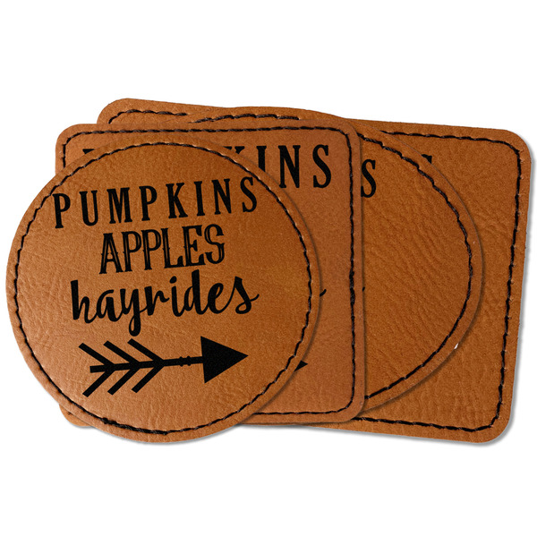Custom Fall Quotes and Sayings Faux Leather Iron On Patch