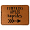 Fall Quotes and Sayings Leatherette Patches - Rectangle