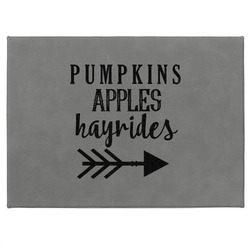 Fall Quotes and Sayings Medium Gift Box w/ Engraved Leather Lid