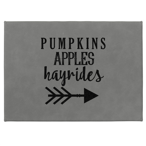 Fall Quotes and Sayings Medium Gift Box with Engraved Leather Lid - Approval