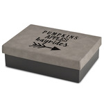 Fall Quotes and Sayings Gift Boxes w/ Engraved Leather Lid