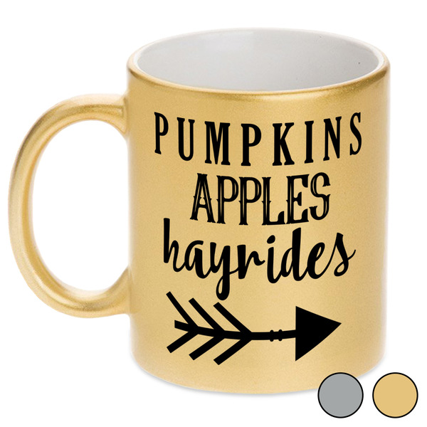 Fall Quotes and Sayings Metallic Mugs