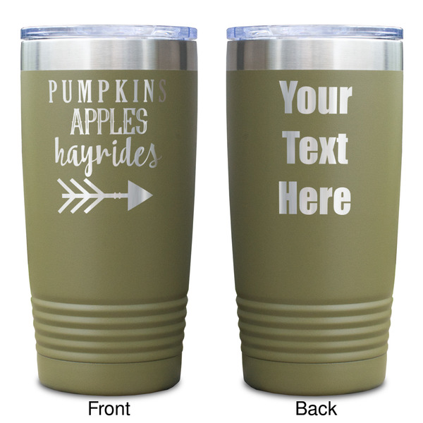 Fall Quotes and Sayings Olive Polar Camel Tumbler - 20oz - Double Sided - Approval