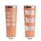 Fall Quotes and Sayings Peach RTIC Everyday Tumbler - 28 oz. - Front and Back