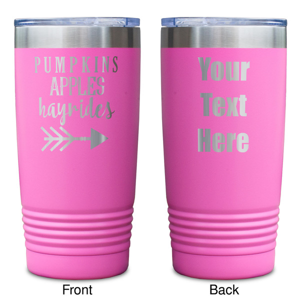Fall Quotes and Sayings Pink Polar Camel Tumbler - 20oz - Double Sided - Approval