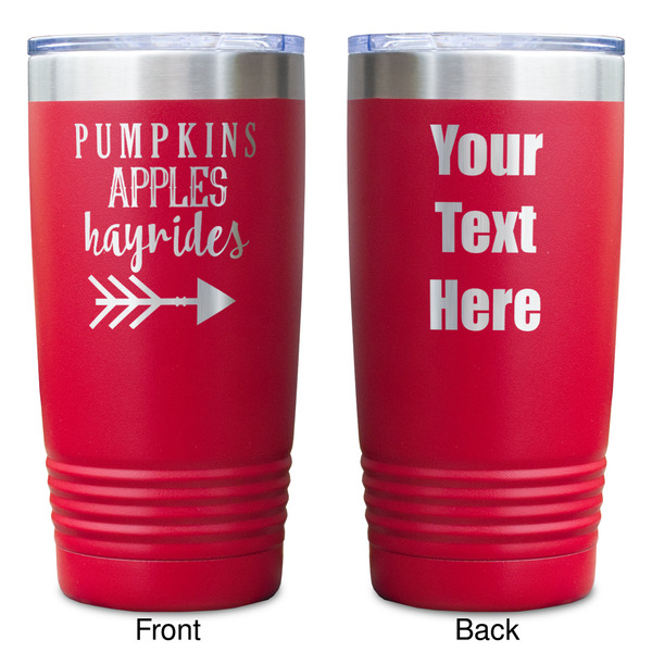 Fall Quotes and Sayings Red Polar Camel Tumbler - 20oz - Double Sided - Approval