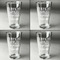 Fall Quotes and Sayings Set of Four Engraved Beer Glasses - Individual View