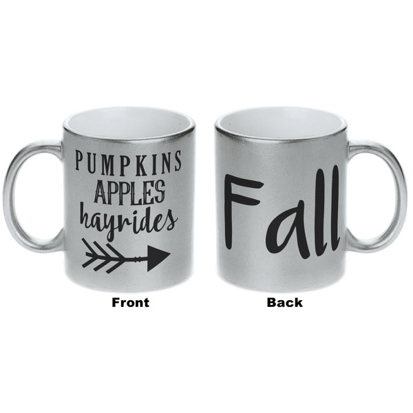 Fall Quotes and Sayings Silver Mug - Approval