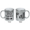 Fall Quotes and Sayings Silver Mug - Approval