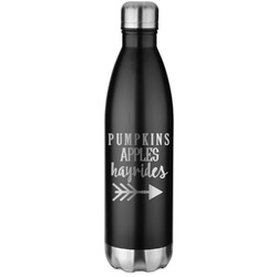 Fall Quotes and Sayings Water Bottle - 26 oz. Stainless Steel - Laser Engraved
