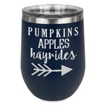 Fall Quotes and Sayings Stemless Stainless Steel Wine Tumbler