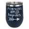 Fall Quotes and Sayings Stemless Stainless Steel Wine Tumbler - Navy - Single Sided