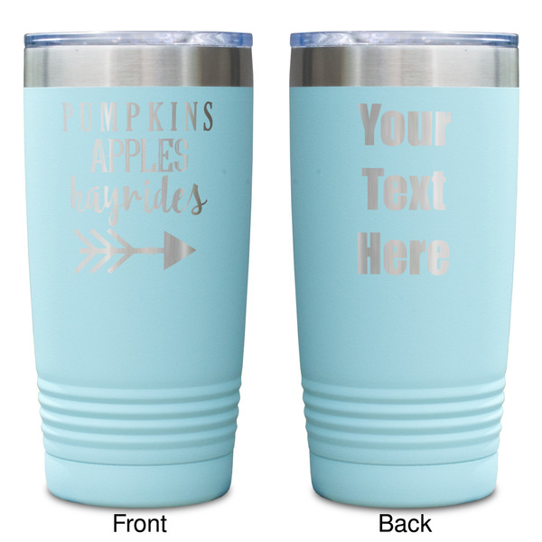 Fall Quotes and Sayings Teal Polar Camel Tumbler - 20oz -Double Sided - Approval