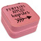 Fall Quotes and Sayings Travel Jewelry Boxes - Leather - Pink - Angled View