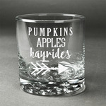 Fall Quotes and Sayings Whiskey Glass - Engraved