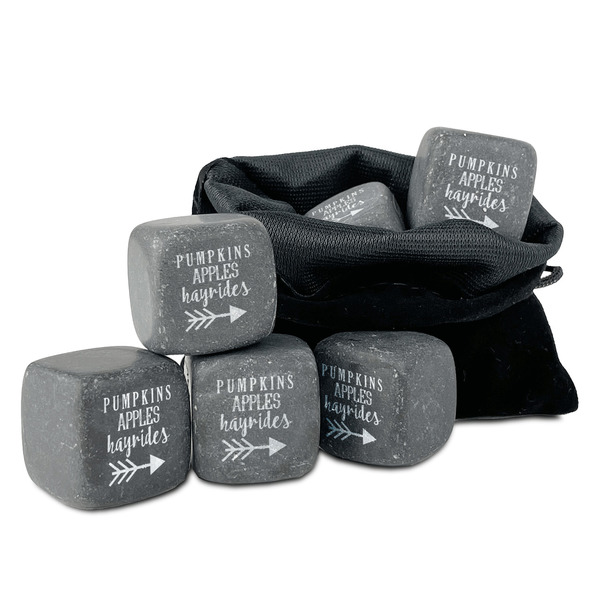 Custom Fall Quotes and Sayings Whiskey Stone Set - Set of 9
