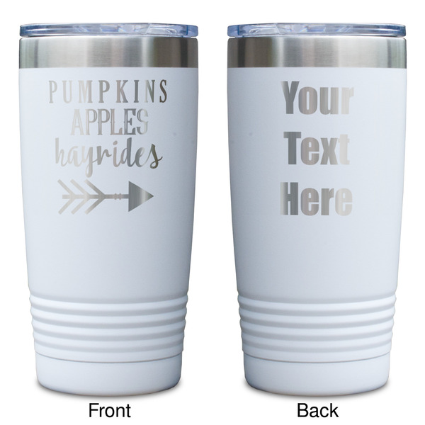 Fall Quotes and Sayings White Polar Camel Tumbler - 20oz - Double Sided - Approval