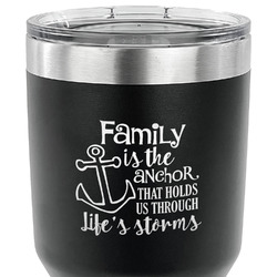 Family Quotes and Sayings 30 oz Stainless Steel Tumbler - Black - Double Sided