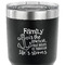 Family Quotes and Sayings 30 oz Stainless Steel Ringneck Tumbler - Black - CLOSE UP