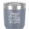 Family Quotes and Sayings 30 oz Stainless Steel Ringneck Tumbler - Grey - Close Up
