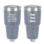 Family Quotes and Sayings 30 oz Stainless Steel Tumbler - Grey - Double-Sided