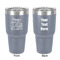 Family Quotes and Sayings 30 oz Stainless Steel Ringneck Tumbler - Grey - Double Sided - Front & Back