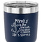 Family Quotes and Sayings 30 oz Stainless Steel Ringneck Tumbler - Navy - CLOSE UP