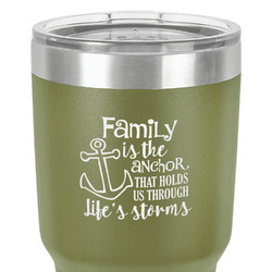Family Quotes and Sayings 30 oz Stainless Steel Tumbler - Olive - Single-Sided