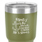 Family Quotes and Sayings 30 oz Stainless Steel Ringneck Tumbler - Olive - Close Up