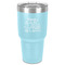 Family Quotes and Sayings 30 oz Stainless Steel Ringneck Tumbler - Teal - Front