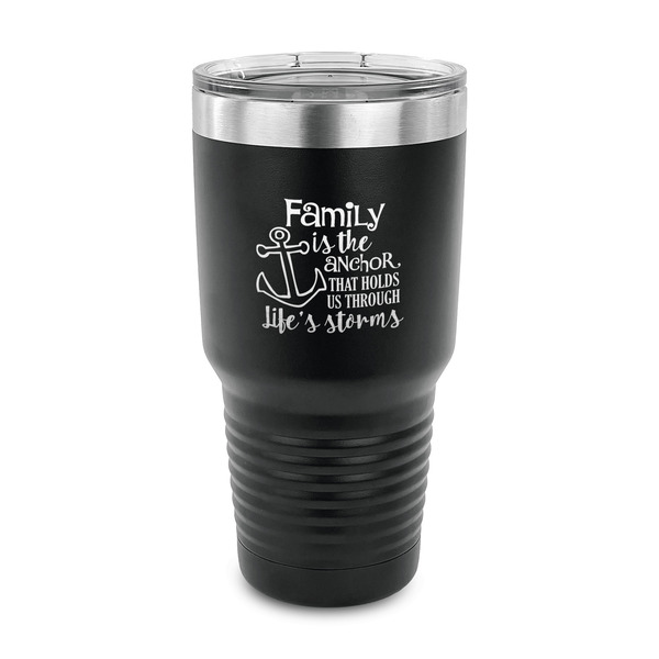 Custom Family Quotes and Sayings 30 oz Stainless Steel Tumbler - Black - Single Sided