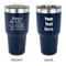 Family Quotes and Sayings 30 oz Stainless Steel Ringneck Tumblers - Navy - Double Sided - APPROVAL