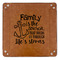 Family Quotes and Sayings 9" x 9" Leatherette Snap Up Tray - APPROVAL (FLAT)