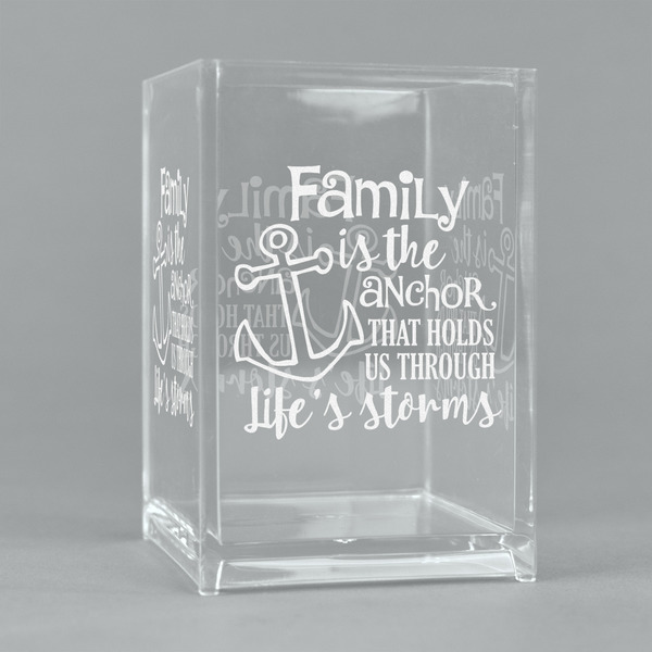 Custom Family Quotes and Sayings Acrylic Pen Holder