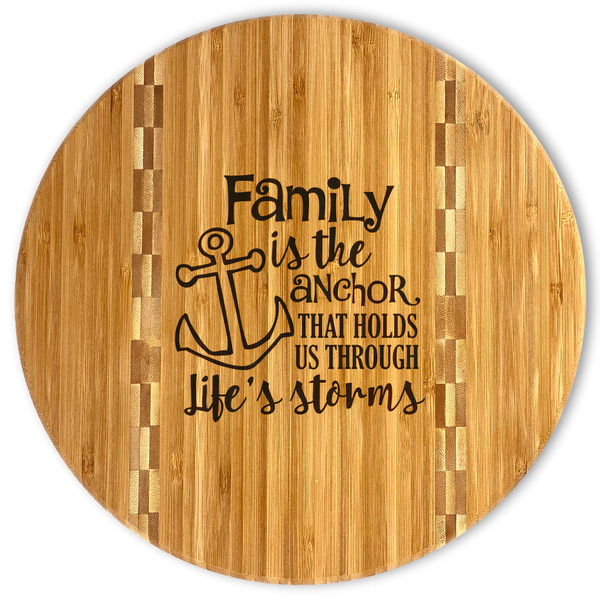 Custom Family Quotes and Sayings Bamboo Cutting Board