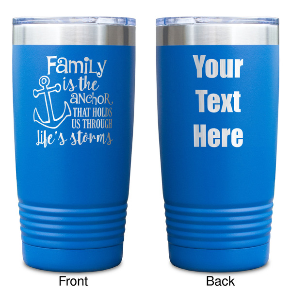 Family Quotes and Sayings Blue Polar Camel Tumbler - 20oz - Double Sided - Approval