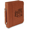 Family Quotes and Sayings Cognac Leatherette Bible Covers with Handle & Zipper - Main