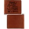 Family Quotes and Sayings Cognac Leatherette Bifold Wallets - Front and Back Single Sided - Apvl
