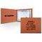 Family Quotes and Sayings Cognac Leatherette Diploma / Certificate Holders - Front and Inside - Main