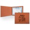 Family Quotes and Sayings Cognac Leatherette Diploma / Certificate Holders - Front only - Main