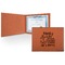 Family Quotes and Sayings Leatherette Certificate Holder - Front