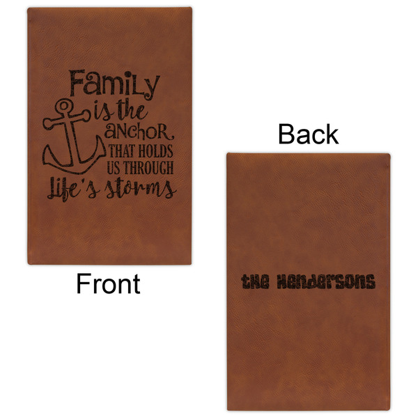 Family Quotes and Sayings Cognac Leatherette Journal - Double Sided - Apvl