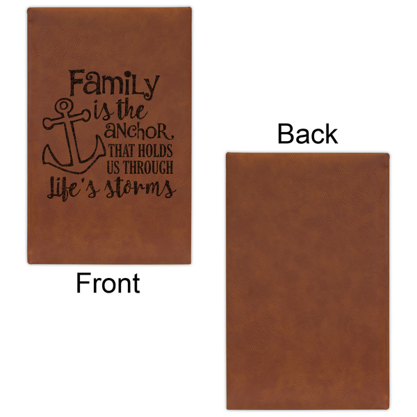 Family Quotes and Sayings Cognac Leatherette Journal - Single Sided - Apvl