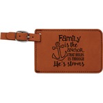 Family Quotes and Sayings Leatherette Luggage Tag