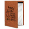 Family Quotes and Sayings Cognac Leatherette Portfolios with Notepad - Small - Main