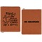 Family Quotes and Sayings Cognac Leatherette Zipper Portfolios with Notepad - Double Sided - Apvl