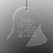 Family Quotes and Sayings Engraved Glass Ornament - Bell