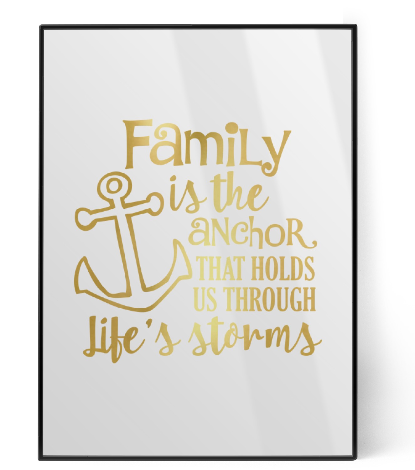 Family Quotes and Sayings Foil Print (Personalized) - YouCustomizeIt