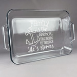 Family Quotes and Sayings Glass Baking Dish with Truefit Lid - 13in x 9in