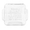 Family Quotes and Sayings Glass Cake Dish - FRONT (8x8)